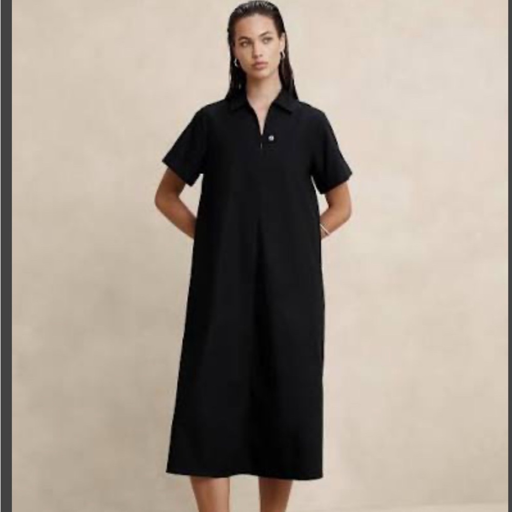 Banana Republic Factory Crisp White Midi Dress